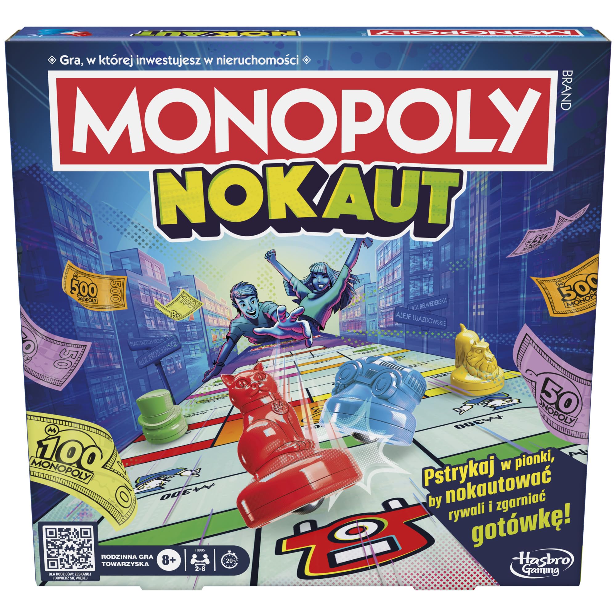 Hasbro Jeu de société social en famille Monopoly Nokaut
