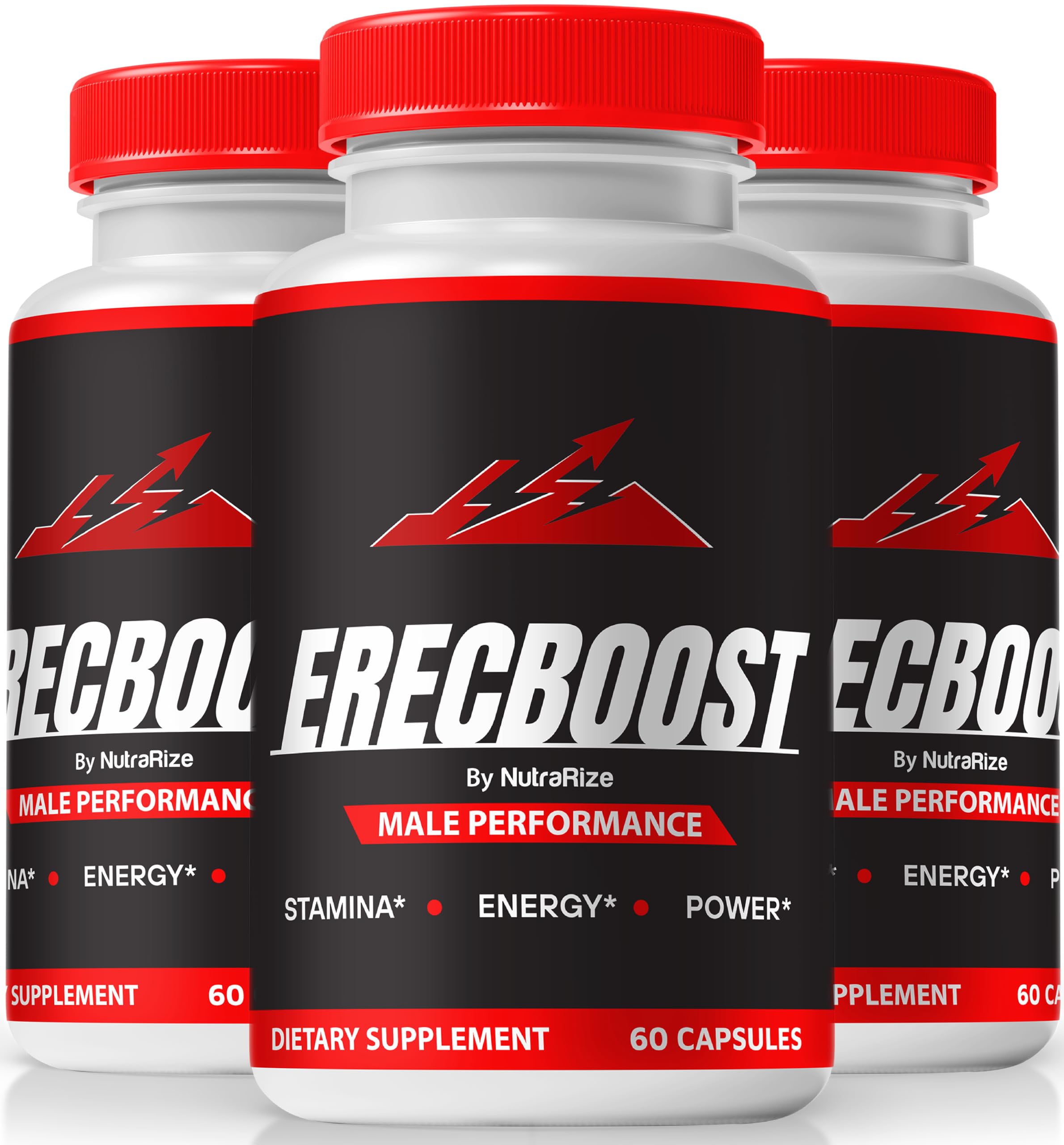 NutraRize (Pack of 3 ErecBoost Capsules, Official ErecBoost ME Advanced Formula for Energy & Well-Being, Pastillas Fenugreek Pills (180 Capsules)