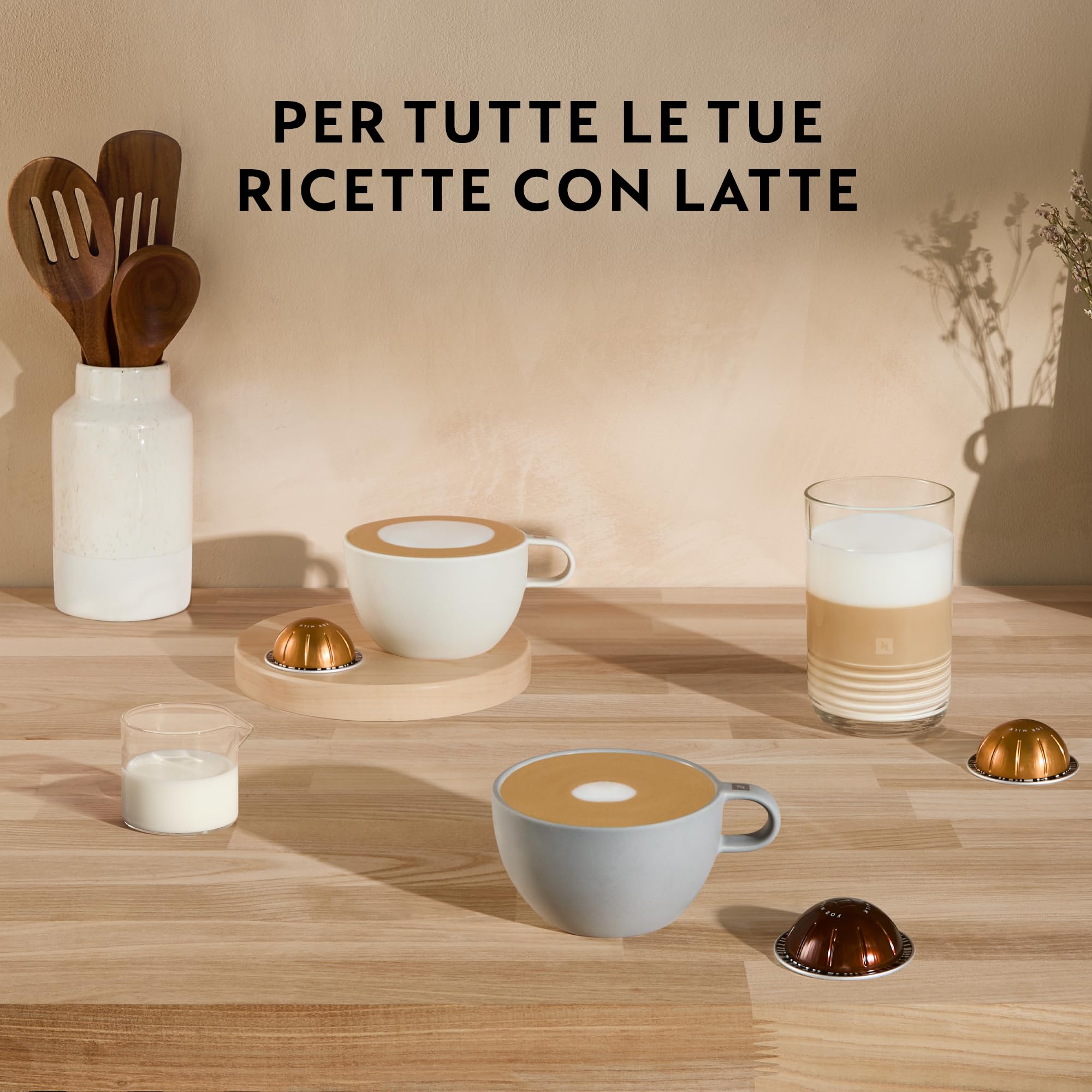 Krups XN910B Vertuo Next Nespresso, Macchina del caffé, 30 secondi di riscaldamento dell’acqua, Spegnimento Automatico, Connettività Bluetooth e Wi-Fi, Argento