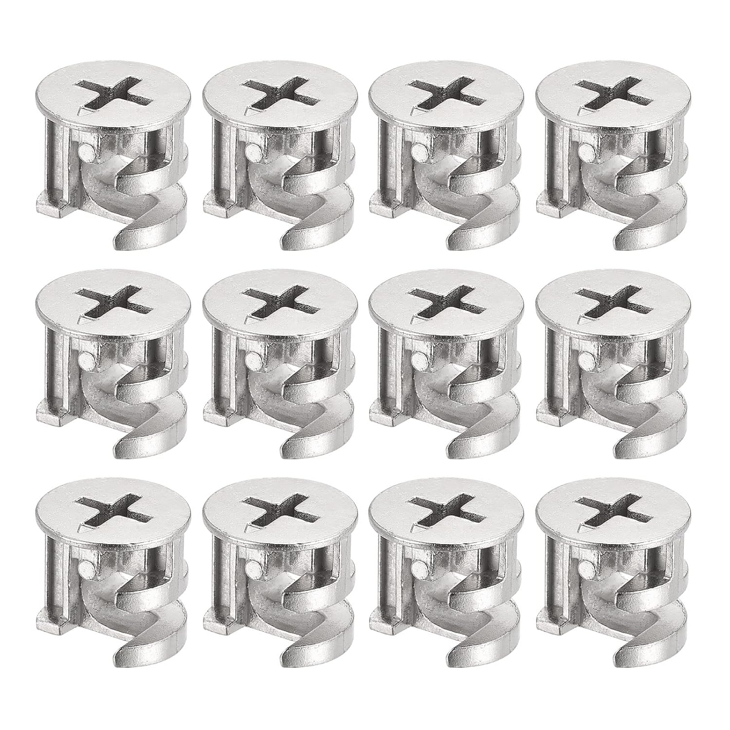 uxcell Cam Lock Nut for Furniture, 12pcs 15x13.5mm Joint Connector