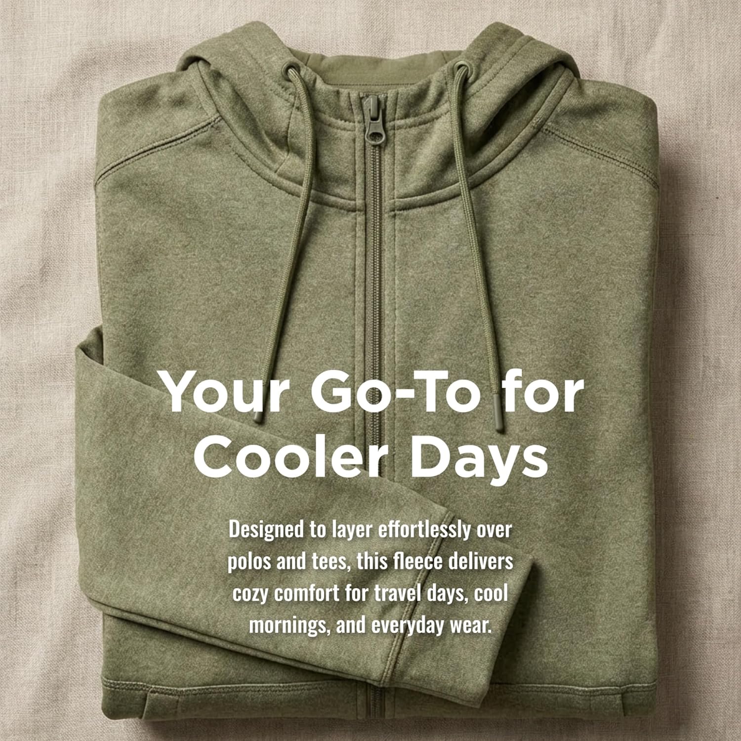 Antigua Women’s Seeker Full Zip Fleece Hoodie - Ultra‑Soft Heather Fleece, Lightweight Layer, Stay‑Put Hood, Everyday Comfort - Image 8