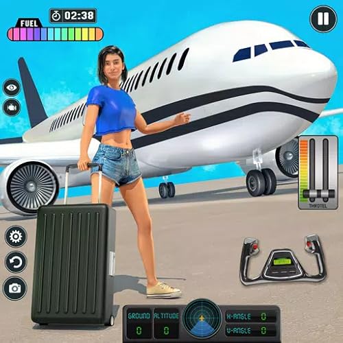 USA City Airplane Flight Pilot Passenger Transport Adventure Games - Real Airplane Flying Pilot Tourist Transporter Games Free For Kids