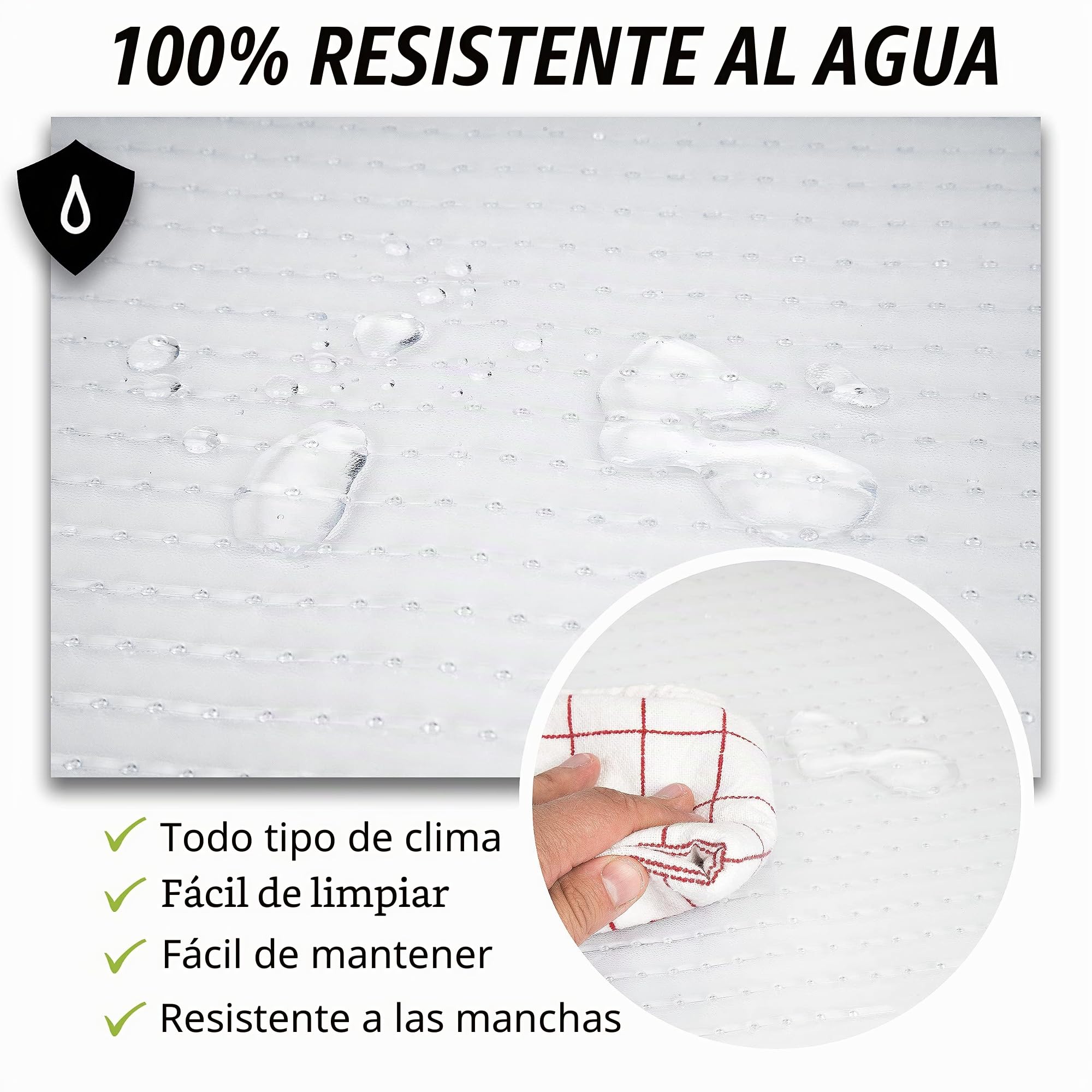 Zone Tech – Alfombrillas para coche (4 unidades, goma transparente)