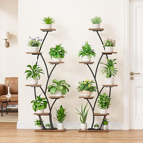 Miniatura 2 de Soporte para plantas de interior con luces de crecimiento, estante alto iluminado para plantas de interior, 61 pulgadas, 7 niveles grandes para