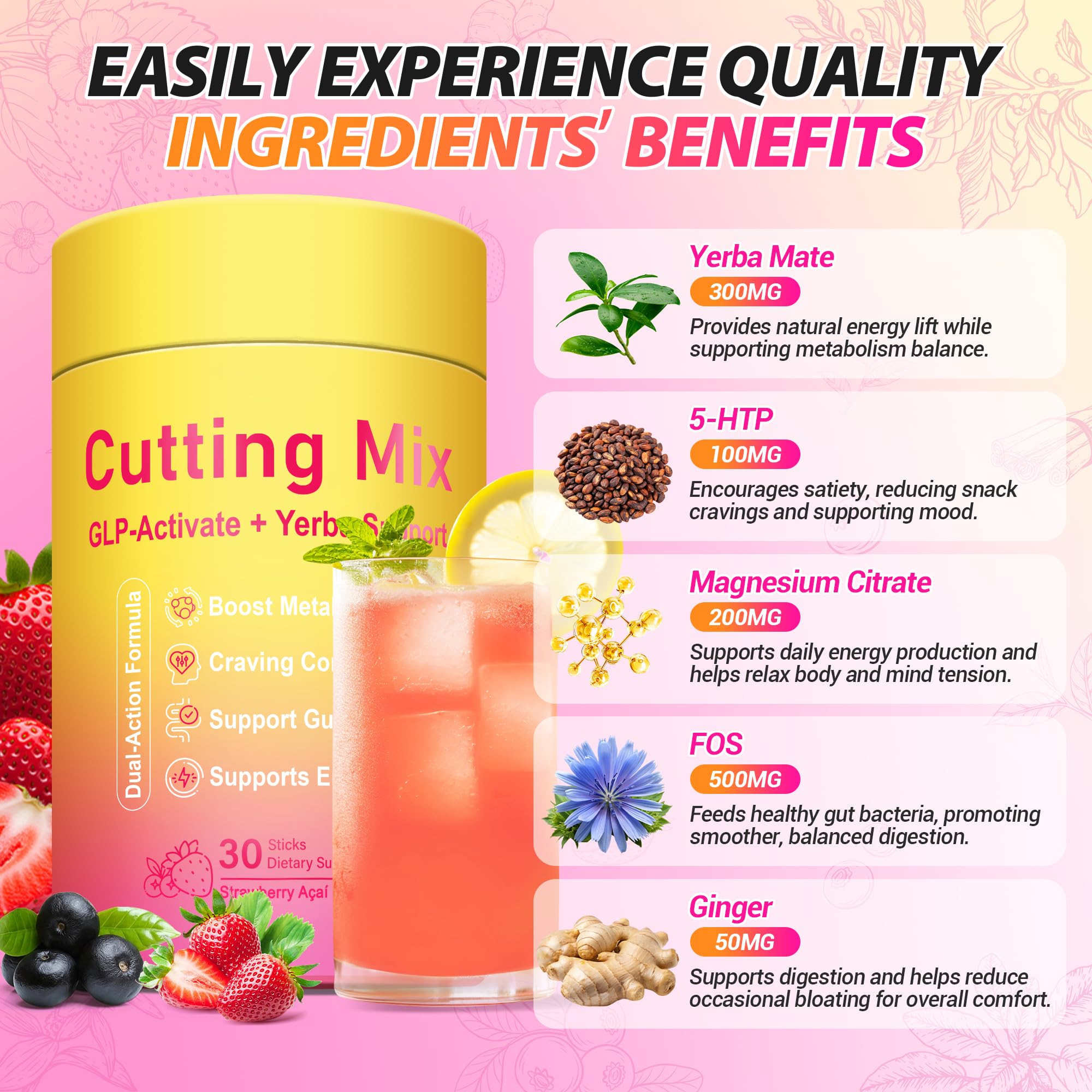 leefar glp-1 drink mix Amazon.com: Yooloks Cutting Drink Mix – GLP-1 Drink Mix with 5-HTP, Yerba  Mate & Magnesium, FOS | Supports Satiety Signaling, Energy & Gut Health