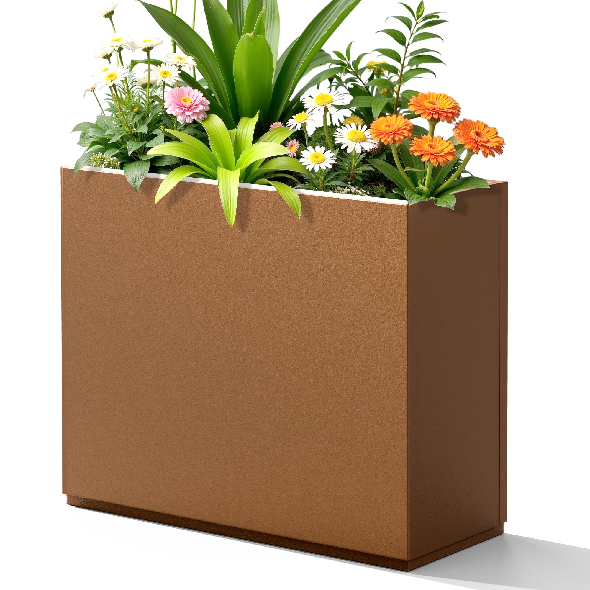 Snapklik.com : FENCY Metal Planter Box, Large Rectangular Planters For ...