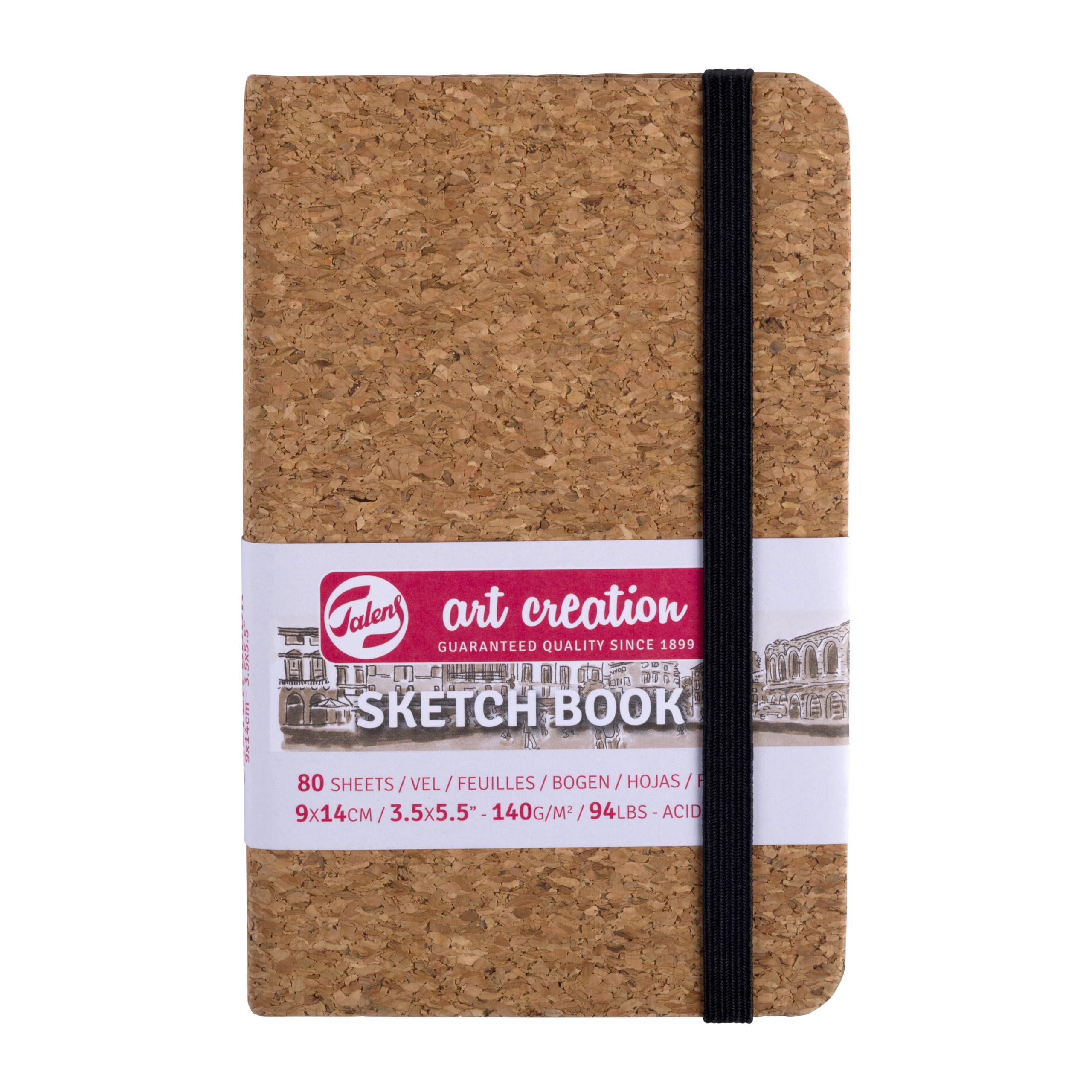 Talens Art Creation Sketchbook Cork | 9 x 14 cm, 140 g, 80 Sheets (9314051M)