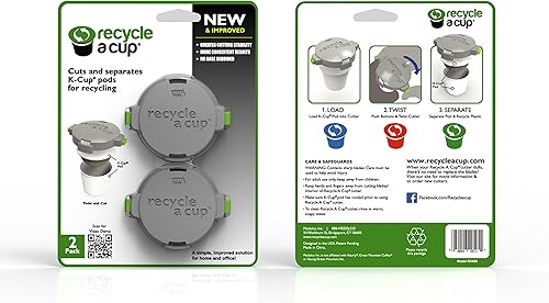 Miniatura 2 de Medelco Recycle A Cup - Herramienta de reciclaje de cápsulas de café o té, compatible con K-Cups - La mejor herramienta de reciclaje de cápsulas de