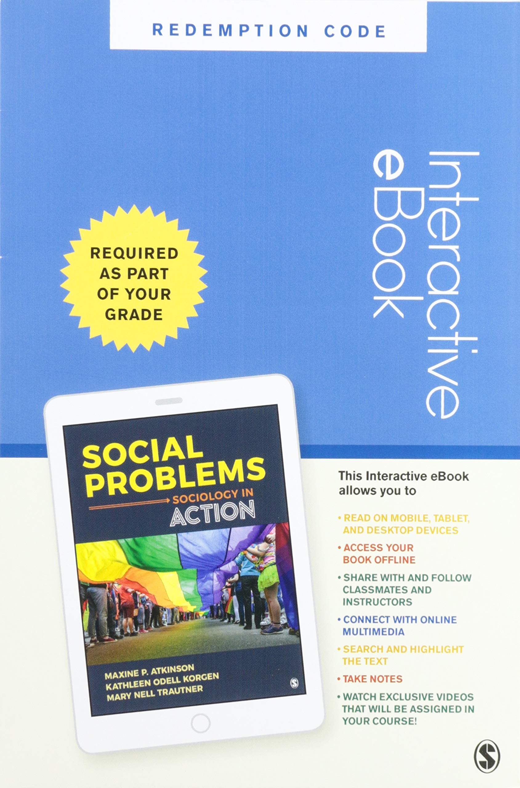 Social Problems - Interactive eBook: Sociology in Action