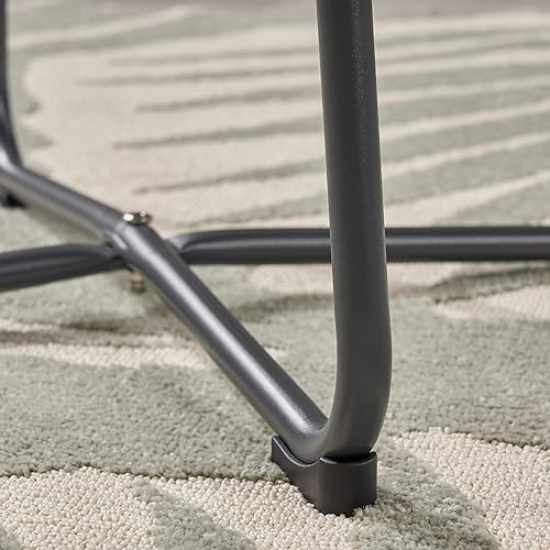 Miniatura 6 de Christopher Knight Home Doris Outdoor - Mesa auxiliar moderna de 18 pulgadas con patas de acero, color gris