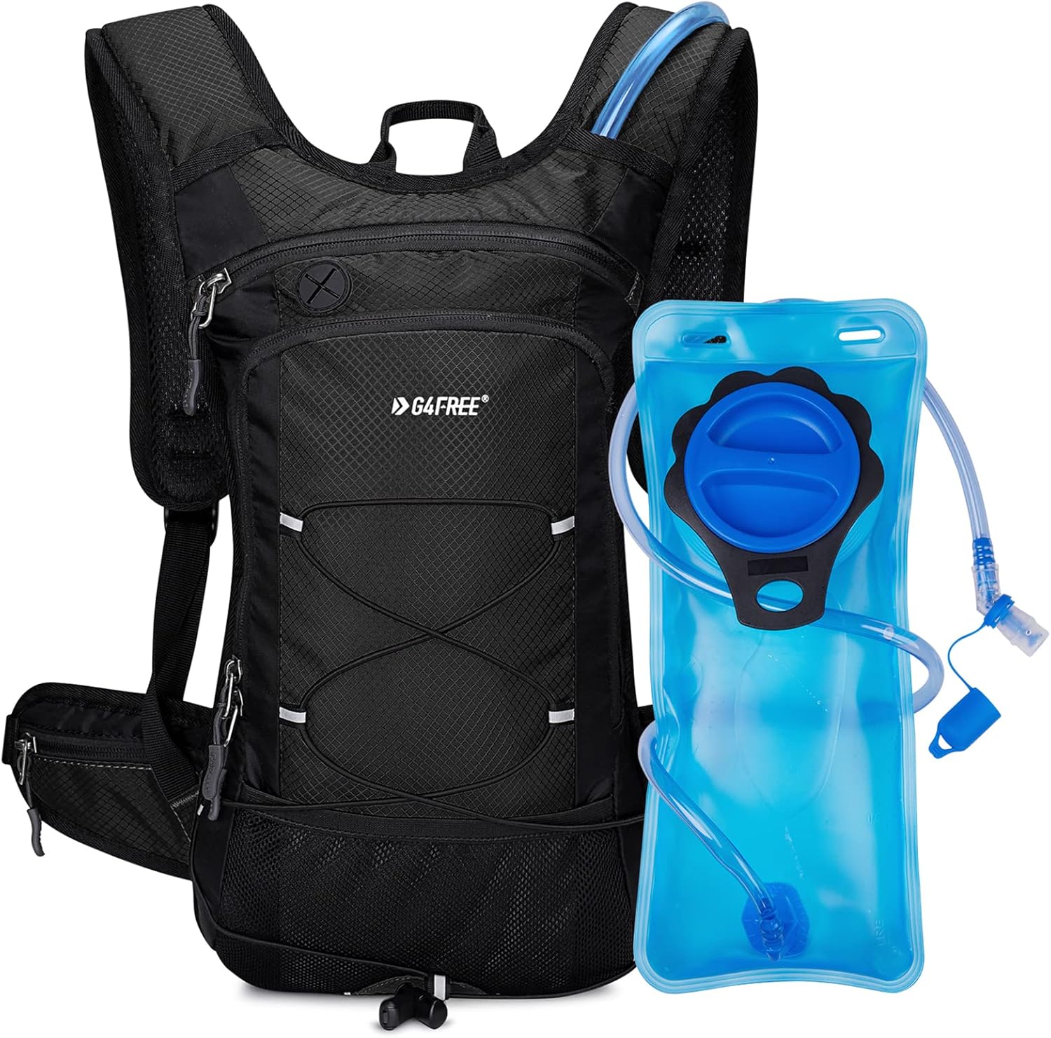 G4Free Insulated Hydration Backpack Pack with 2L BPA Free Bladder for Outdoor Running Hiking Cycling Camping