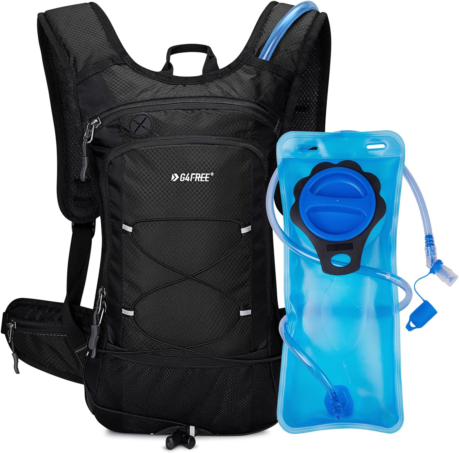 G4Free Insulated Hydration Backpack Pack with 2L BPA Free Bladder for Outdoor Running Hiking Cycling Camping