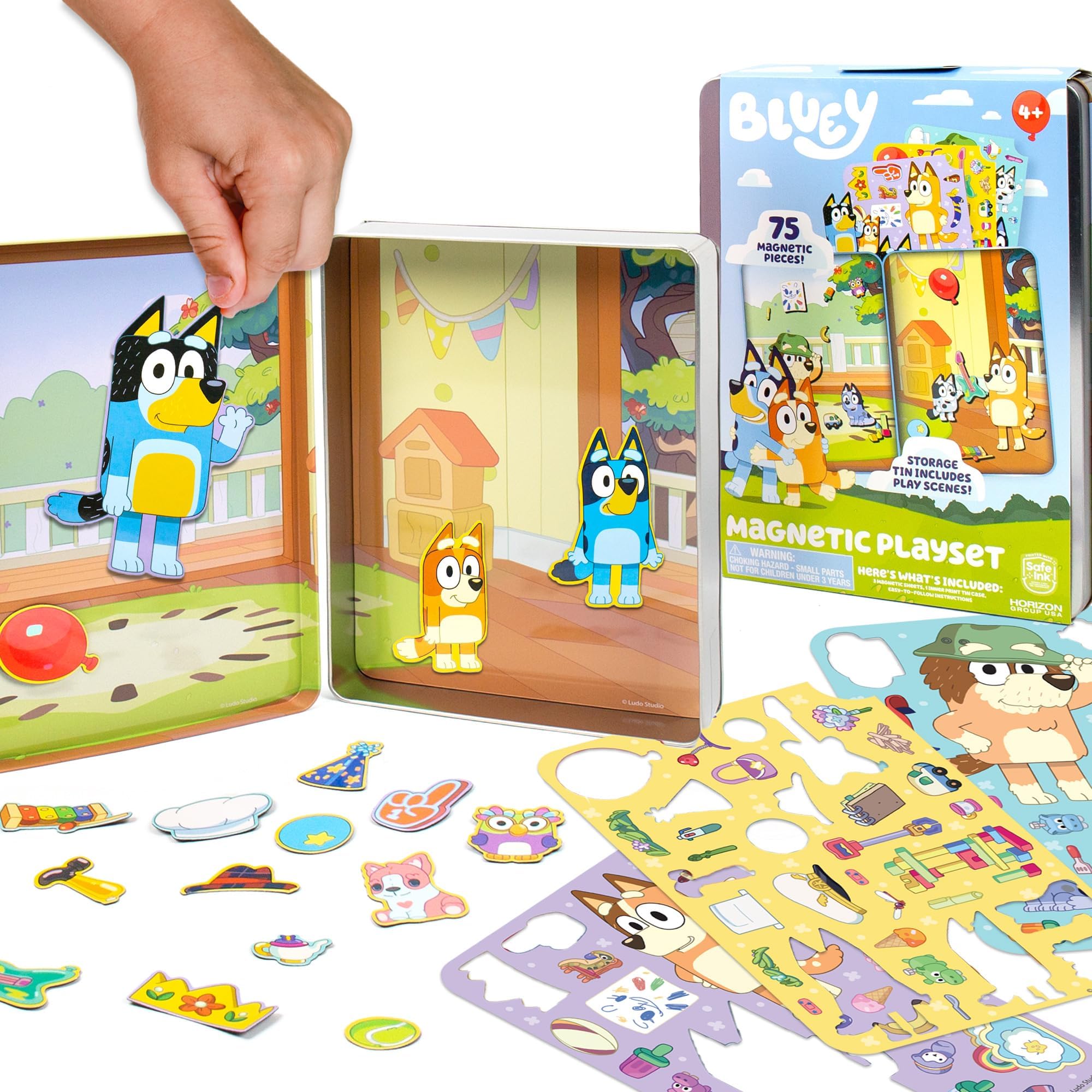 Magnetic Playset, Magnet Activity Toys, Great Birthday Parties, at-Home Activities, or Screen-Free Fun, Perfect Travel or Road Trip, Hours of Fun for Kids Ages 3, 4, 5, 6, Multicolor