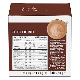 Nescafe Dolce Gusto Coffee Capsules Chococino 270 G. 16 Capsules