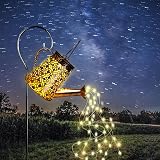 Solar Watering Can Lights with Cascading Lights,Solar Lantern Light Outdoor,Large Hanging Solar Powered Lantern Outdoor,Garden Porch Patio Yard Decor,Gardening Gifts for Women