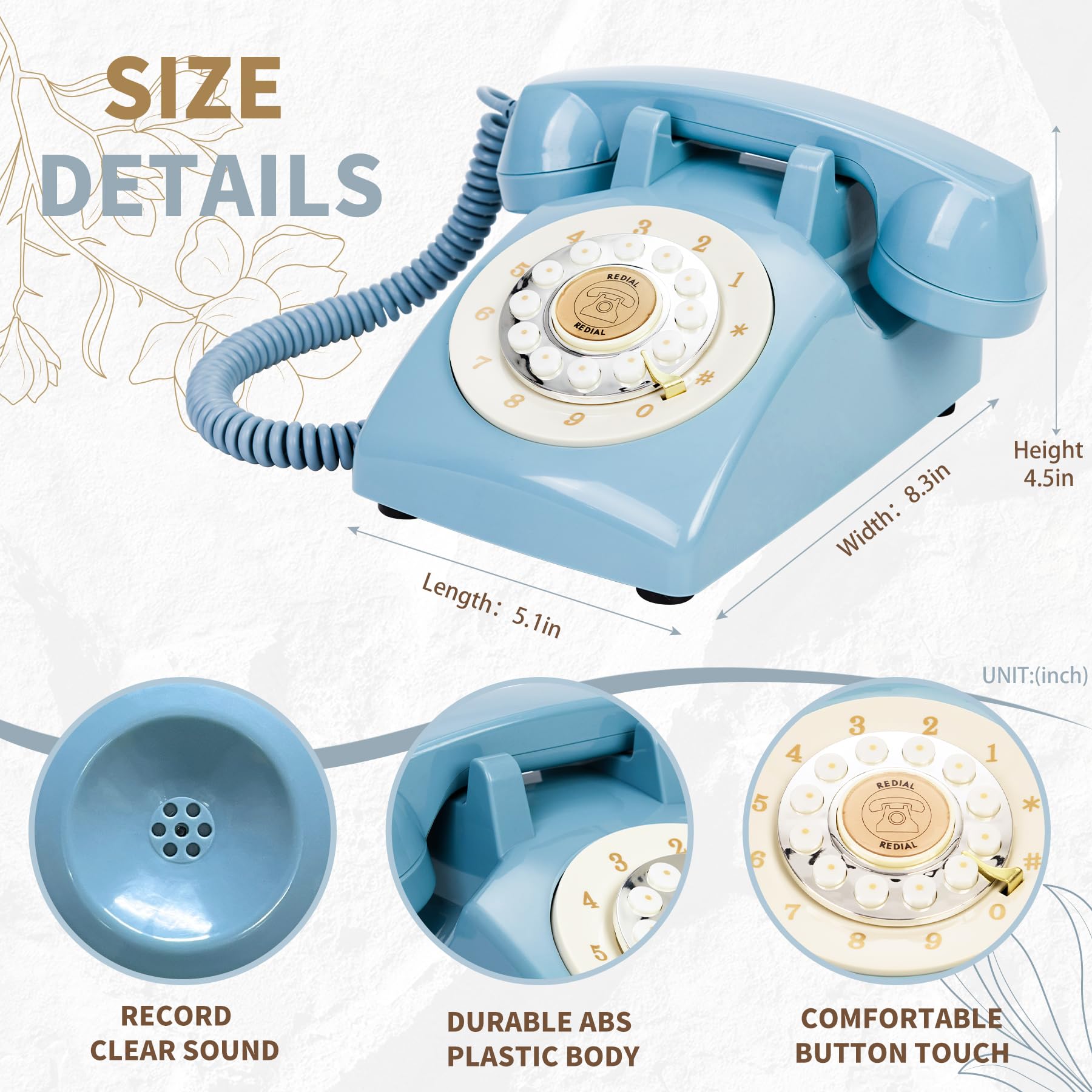 Libro degli Ospiti Audio per Matrimonio, Telefono con 32GB di Memoria per Messaggi Audio Personalizzati, Volume Regolabile, con Funzione di Riproduzione dei Messaggi, Adatto a Tutti i Tipi di