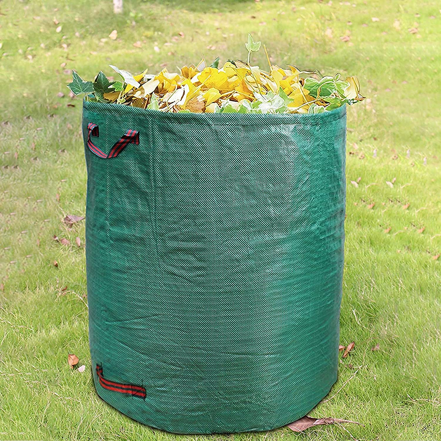 Sacchi Per Rifiuti Da Giardino 90L - Tessuto Industriale, Manici, 45x45x45 Cm - Confezione