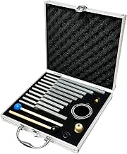 Solfeggio Tuning Fork Set - 10 Silver Tuning Forks Perfect for DNA Healing with Exquisite Aluminum Gift Box (174 Hz, 285 Hz, 396 Hz, 417 Hz, 432Hz, 528 Hz, 639 Hz, 741 Hz 852 Hz, 963 Hz)