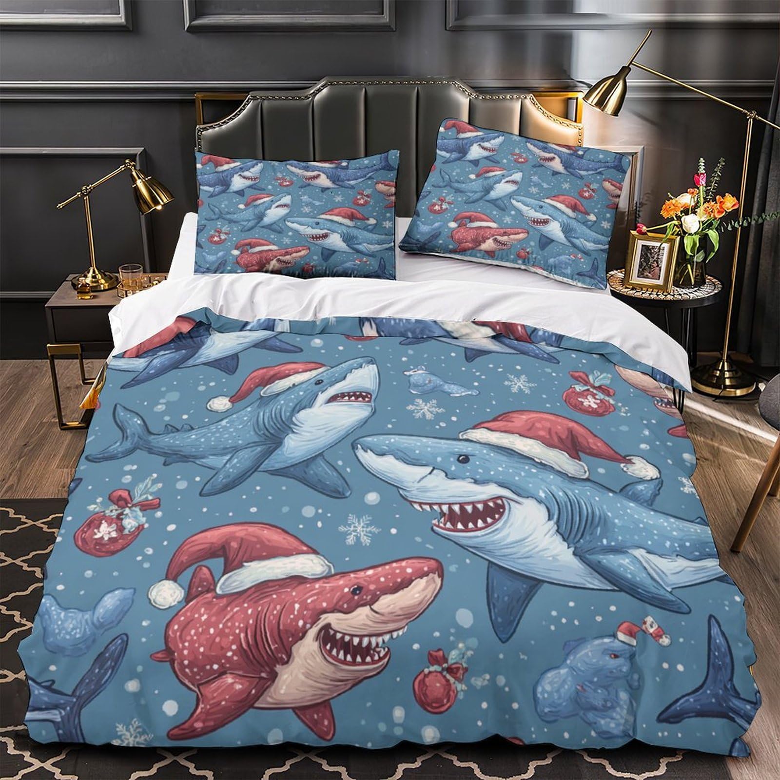 Sapin de Noël housse de couette 200x200cm pour une ambiance de fête hivernale