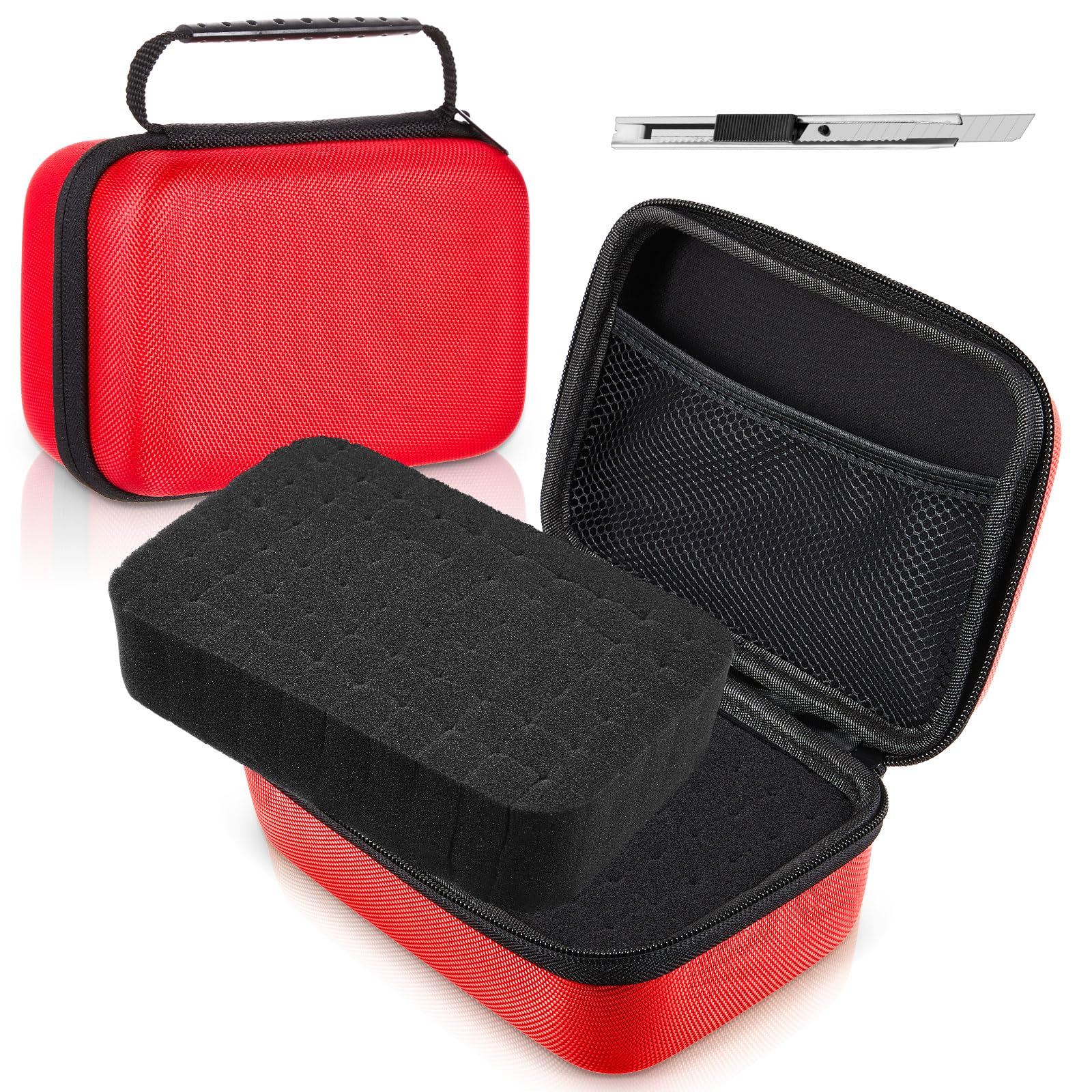 Relaxweex Hard Case with Foam, 13.5 X 9.8 X 5.5 Inch, Red