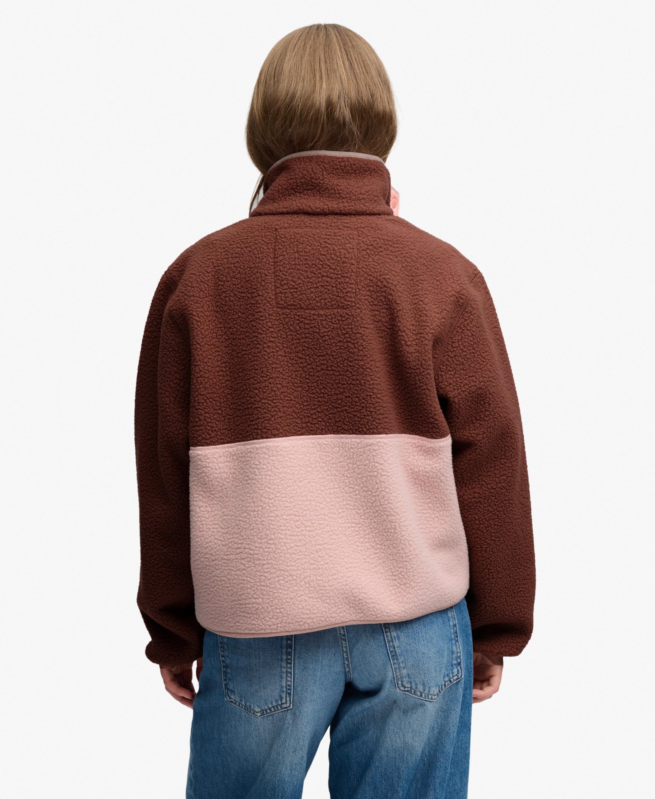 Superdry Damen Colour Block Fleecejacke