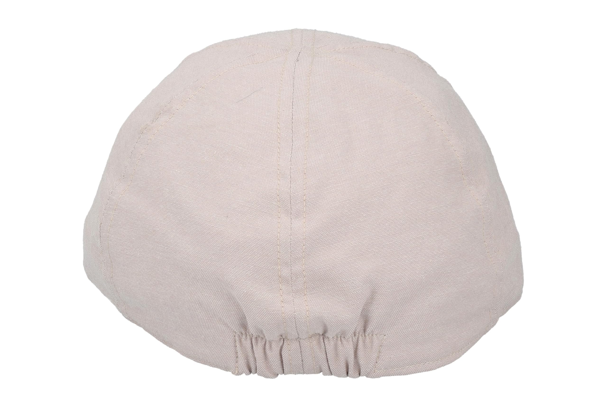 Coppola Estiva Uomo in Cotone Leggero, Stile Classico Inglese, 3 Colori: Navy, Taupe, Sabbia
