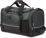 SWISSGEAR Apex Duffle Bag Travel and Gym Duffle Bag with Bungee-Cord System, Black Dobby, 20-Inch