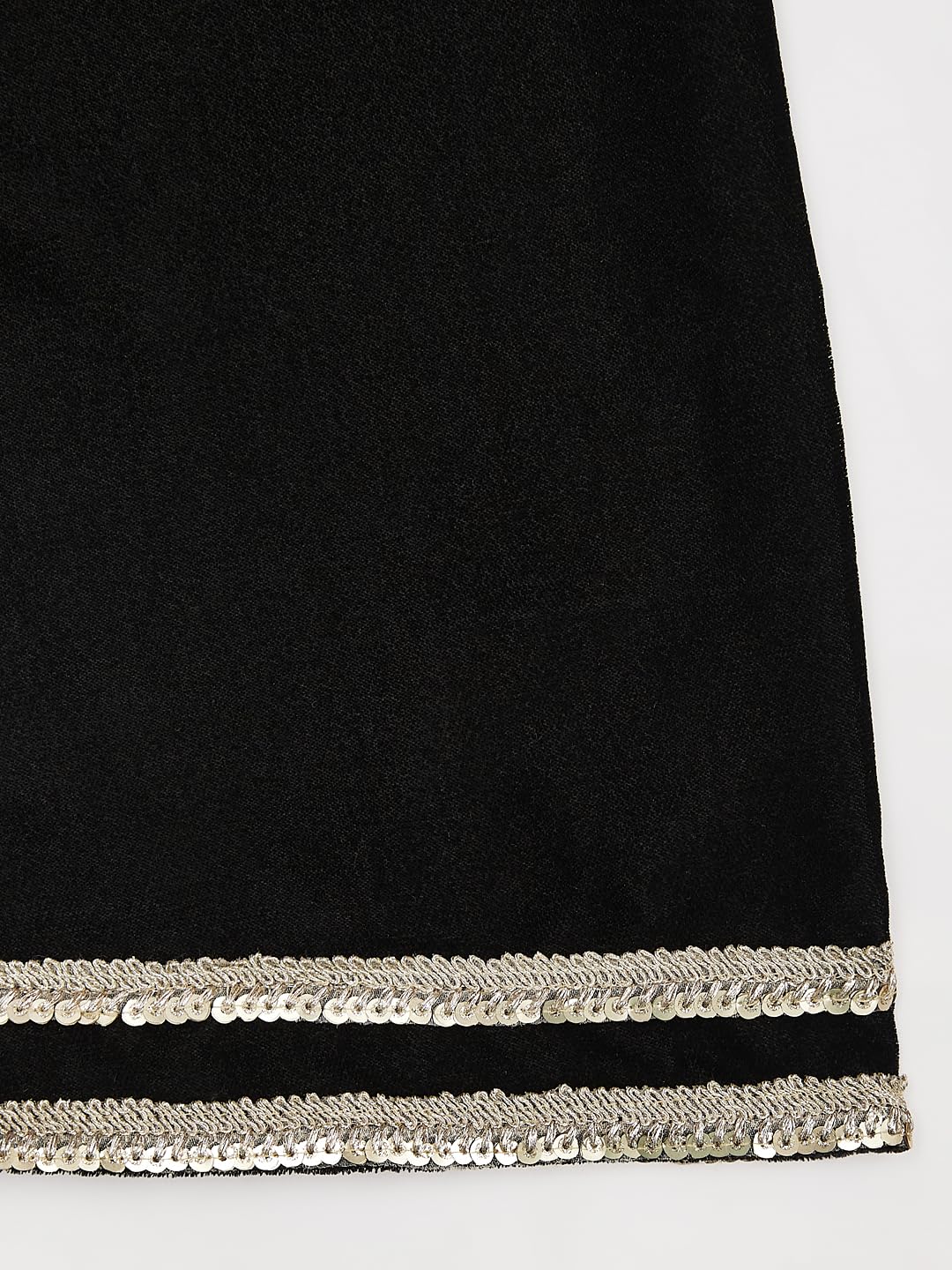 VASTRAMAY Kurta-Set für Mädchen mit Dupatta – Vetvet bestickter Kurta-Palazzo und Dupatta-Set für Mädchen