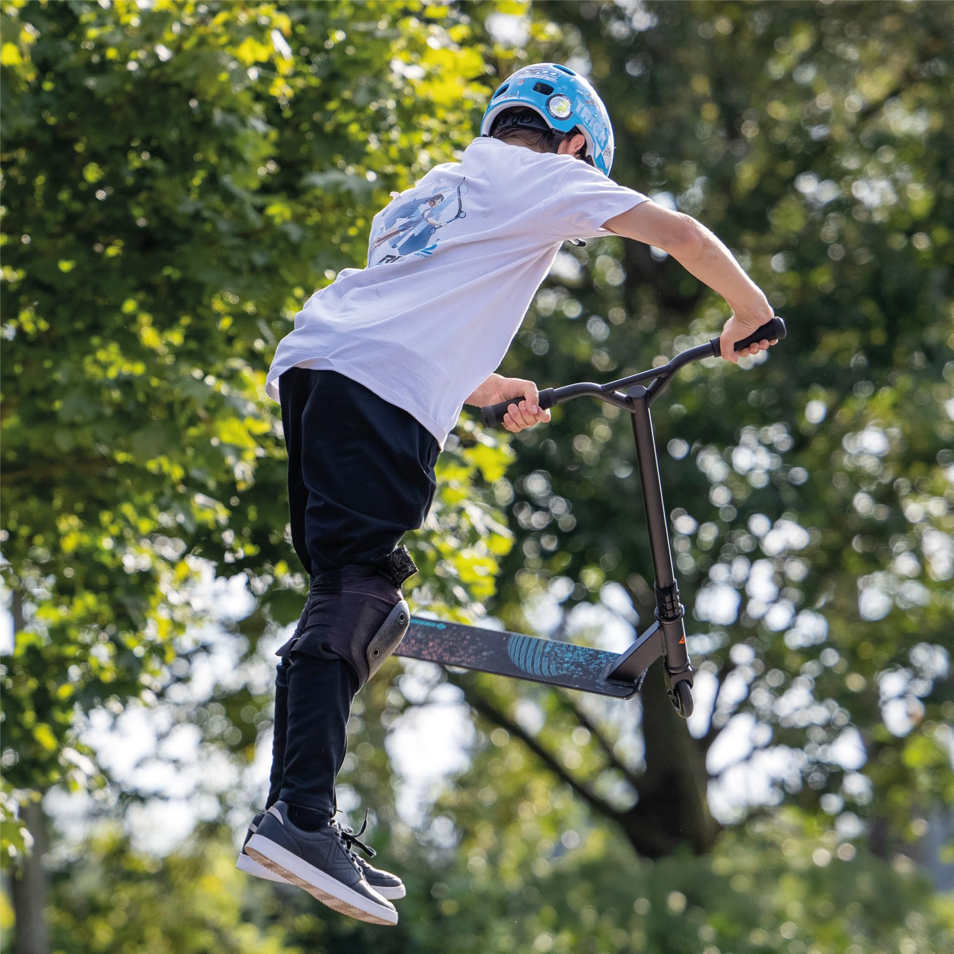 Schildkröt Trotinette Freestyle 360, Aluminium, Modèle d'Entrée de Gamme pour Les Premiers Tours et Cascades, Roues en PU 100 mm