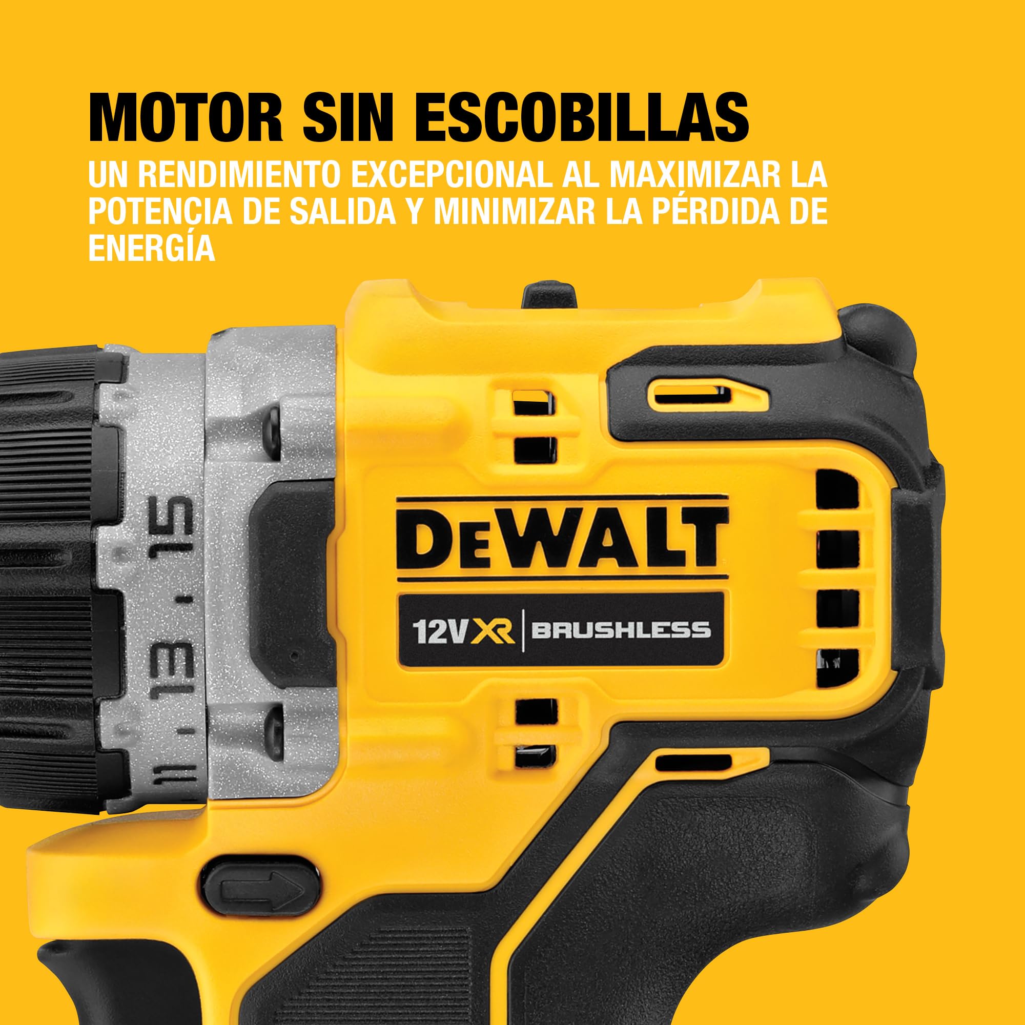 DEWALT Taladro atornillador sin escobillas XR 12V con 2 baterías XR Li-Ion de 2 Ah y cargador + maletín TSTAK, DCD701D2-QW