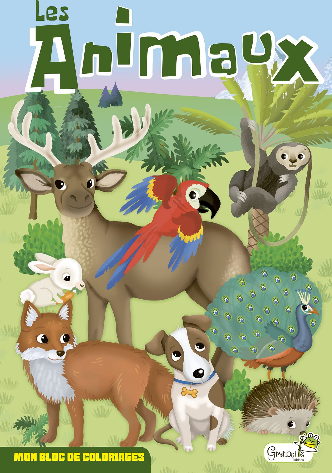 Animaux: Mon bloc de coloriages