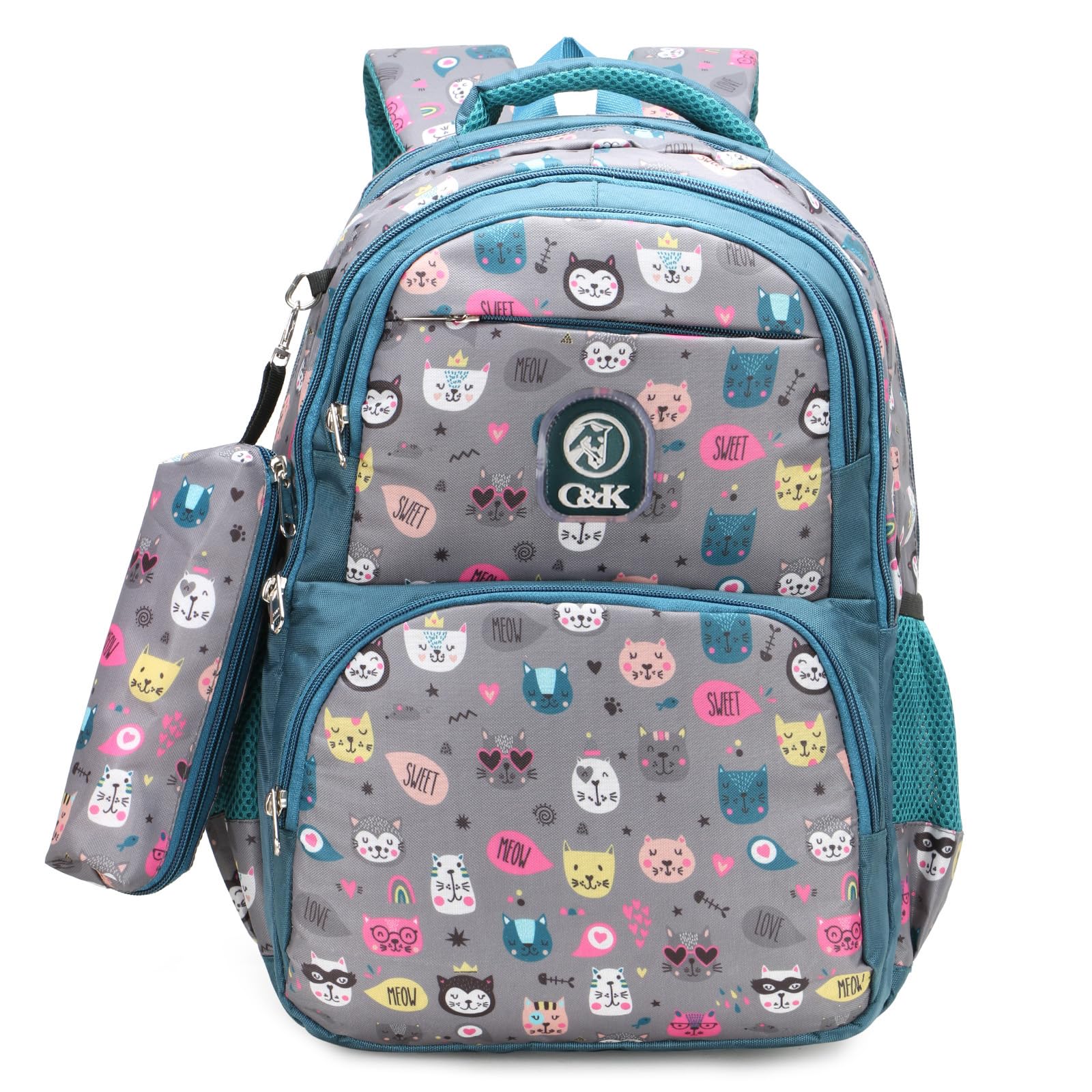 Chris & Kate Boys And Girls Multi-Print School Backpack - Handy For School, College, Everyday Use - Includes Free Stationery Pouch And Rain/Dust Cover, 32 liter (B0C2D968BM) Amazon Price History, Amazon Price Tracker