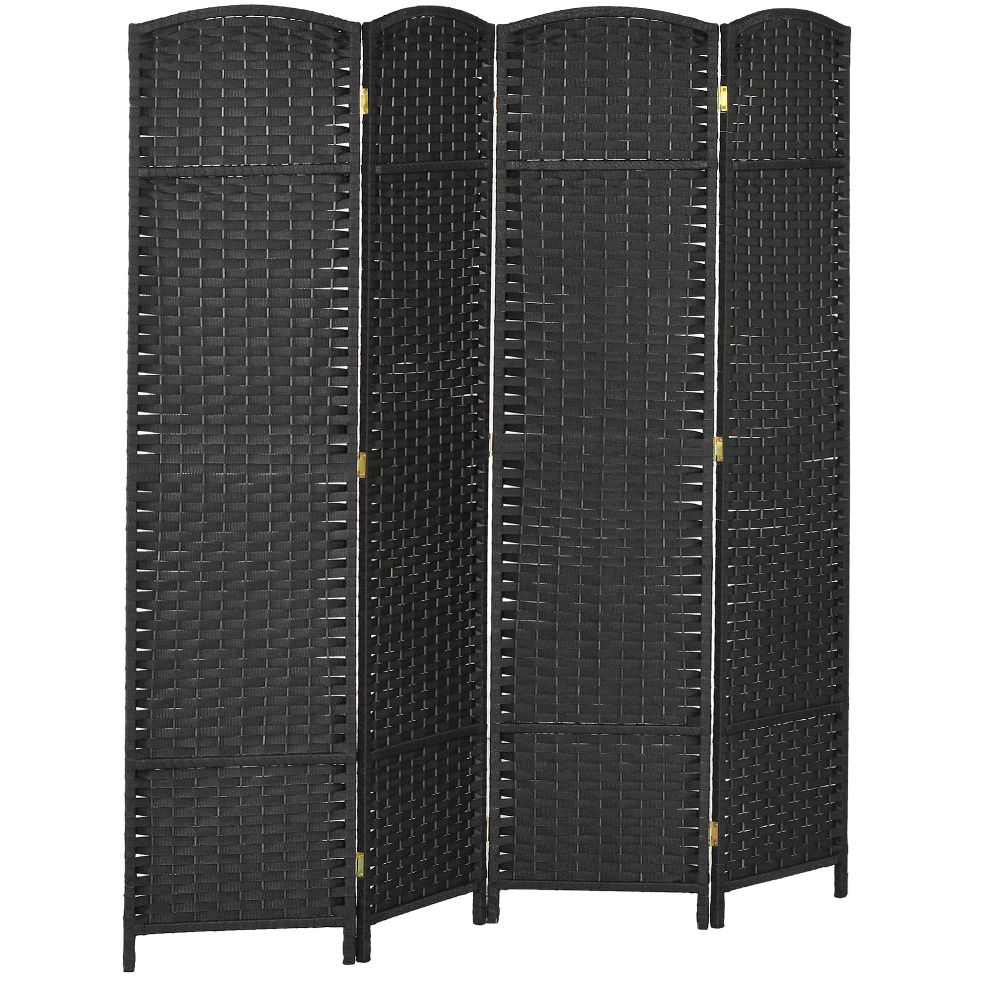 HOMCOM Divisorio 6 pannelli pieghevole privacy 5.6' Legno naturale