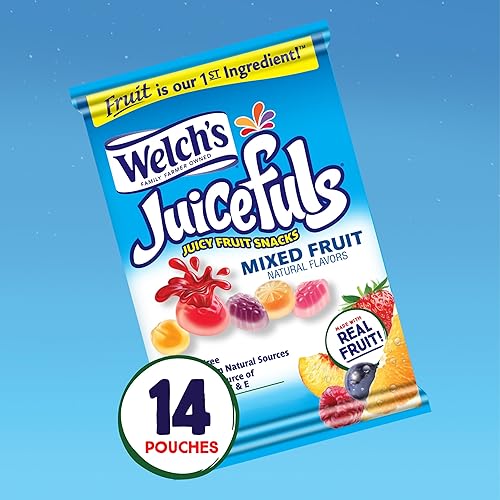 Miniatura 3 de Welch's Paquete de aperitivos de frutas, frutas mixtas, chorros de frutas jugosas y aperitivos de frutas, sin gluten, paquete a granel, bolsas