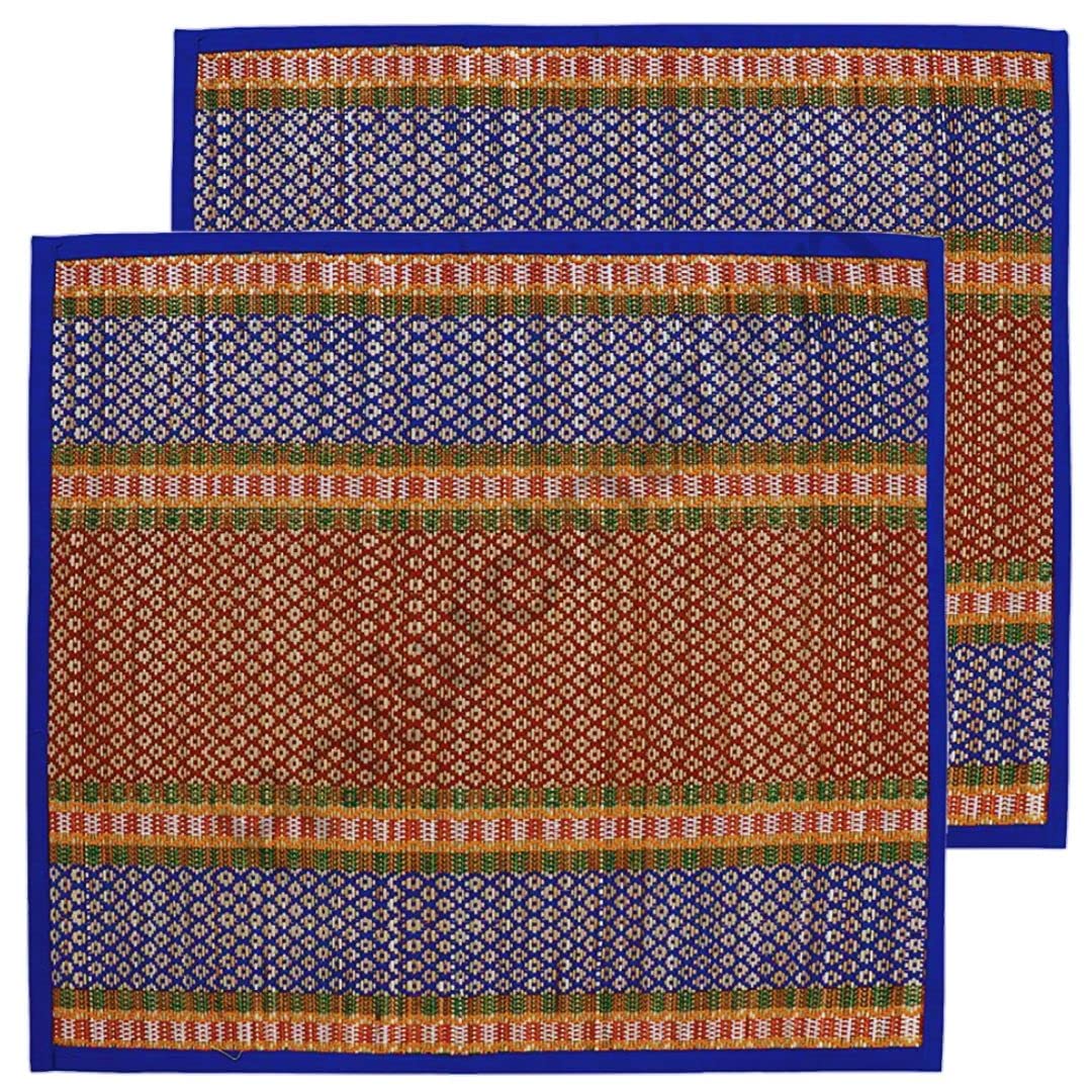 HALLUCINATION® Puja Asana Sitting Mat for Pooja (pack of 3) Kusha Korai Sabai Grass Asan for Prayer Yoga Meditation religious Rice Ceremony Rakhi God (Blue Asan 18X18, 3) (B0C5HP2WC6) Amazon Price History, Amazon Price Tracker