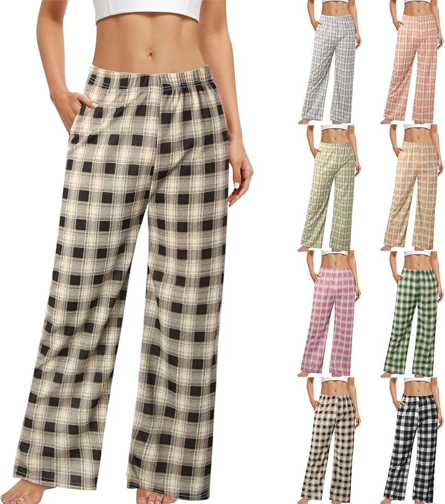 Pantalon Décontracté à Carreaux Y2K Gothique Alt Baggy Pants Fairy Grunge Vêtements Alternatifs Punk Emo Fairycore Streetwear, Noir, Taille S - 14