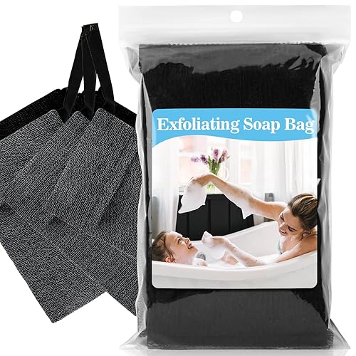 Bolsa de jabón de 6 piezas, bolsa de jabón para barra de jabón, bolsa exfoliante de jabón para baño y ducha