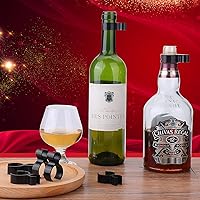 Vista 5 de Aster 25 clips para botellas de champán, clips de seguridad para botellas de vino para bodas, suministros de fiesta de cumpleaños