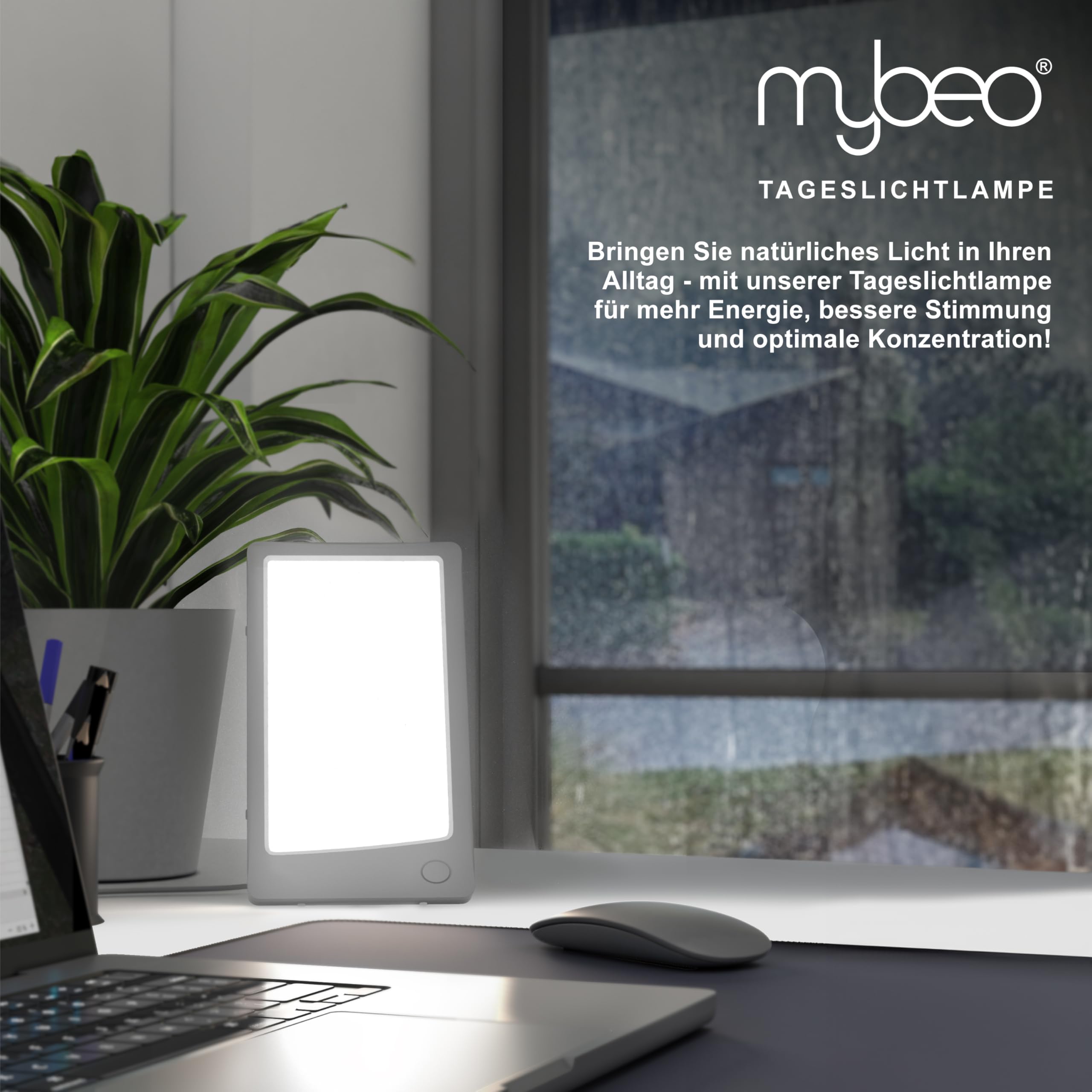 CSL Tageslichtlampe Dimmbar - LED Lichttherapie Bis 39.000 LUX Mit 3 Lichttemperaturen