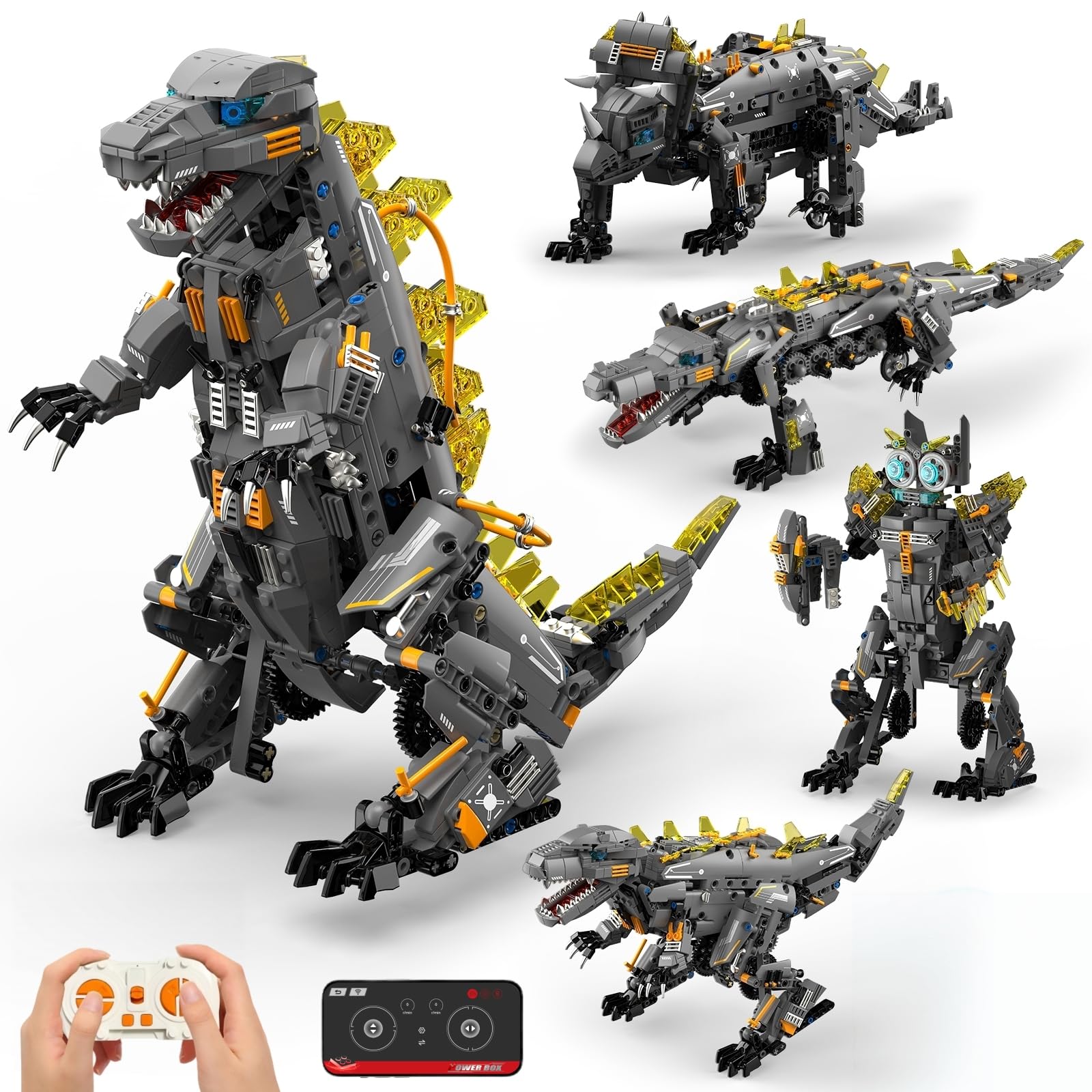 5 in 1 STEM Robot Building Kit 935 PCS, Robotic Toys for Kids 8-14+