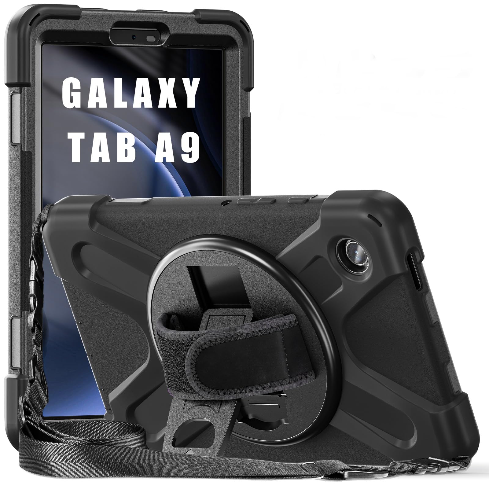 ProElite Cover for Samsung Galaxy Tab A9 8.7 inch Case Cover, Rugged 3 Layer Armor case Cover for Samsung Galaxy Tab A9 8.7 inch Hand Grip and Rotating Kickstand, Black (B0CL6J2ZQ4) Amazon Price History, Amazon Price Tracker