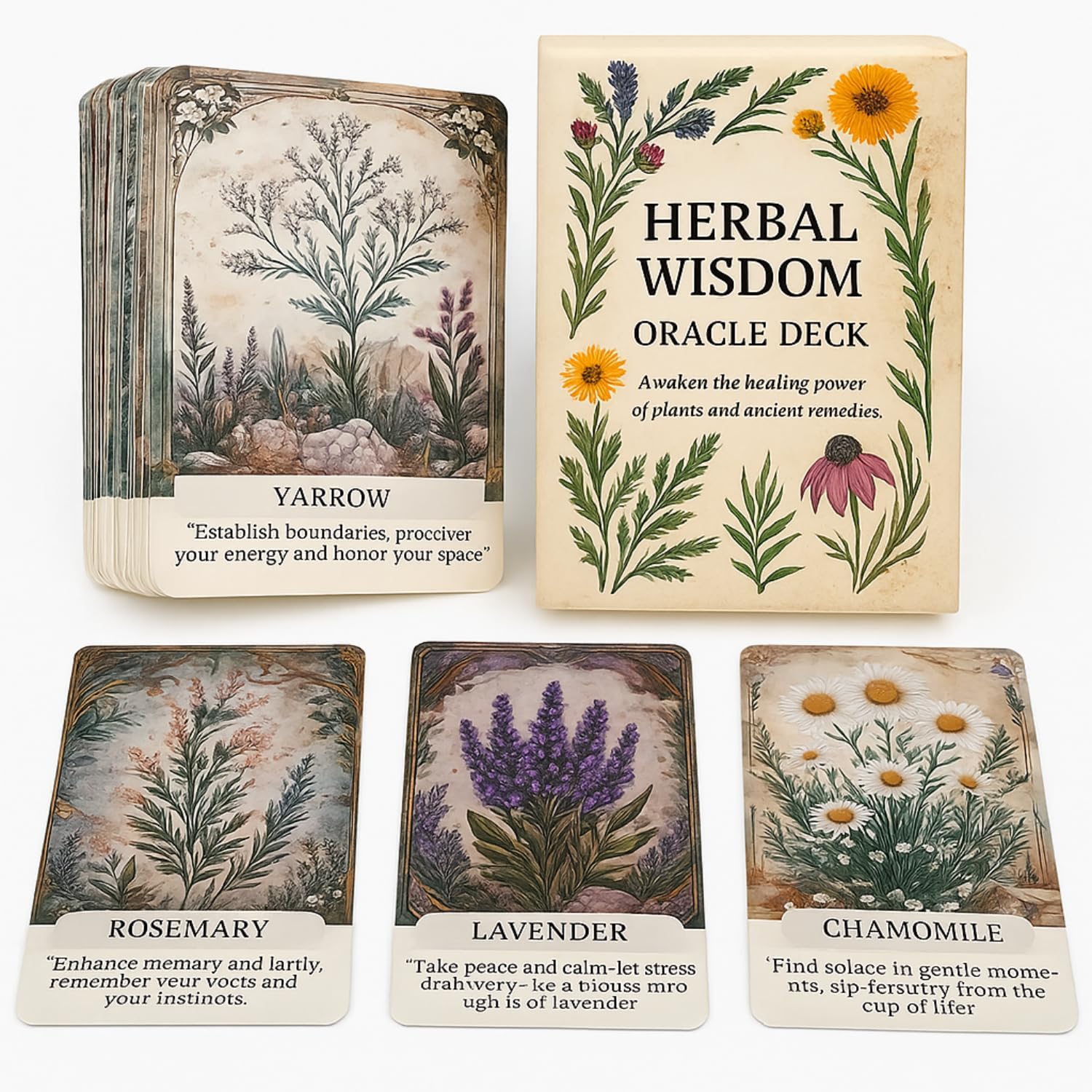 Herbal Whisper Oracle Cards, Oracle Cards with Meanings, 46 Spiritually Inspired Cards to Help You Grow, Explore, Embrace The Wisdom and Insight of Plant Magick in Your Everyday Life (3.42" × 4.72") - Image 5