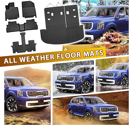 Vista 176 de Powerty Alfombras resistentes para BMW X3 2018 a 2024 y BMW X4 2019 a 2024, a medida para accesorios de X3 y X4, de elastómero termoplástico 3D