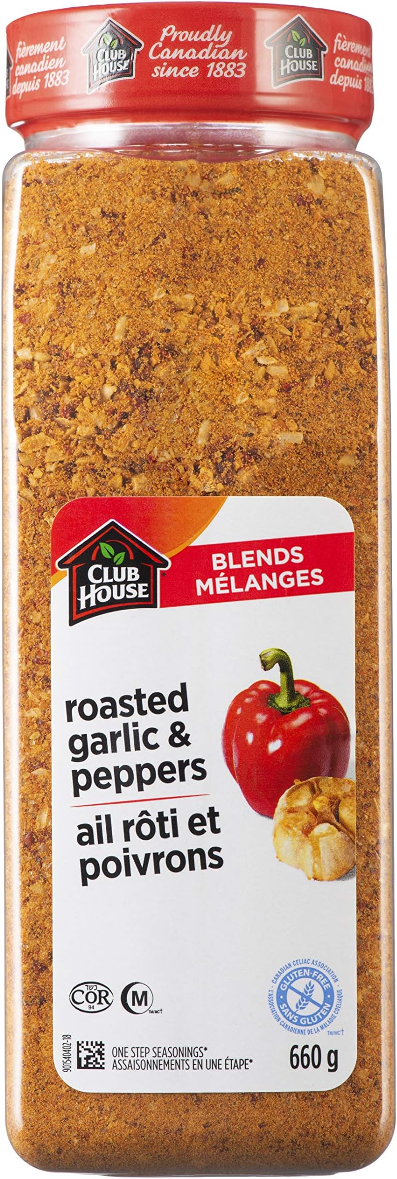 Roasted Garlic and Red Pepper One Step Seasoning 660g - Imported from Canada