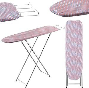 KADAX Strijktafel met Compartiment, 104 x 30 cm, Stoomstrijkplank met Uitbreidbare Strijkijzerplank, Compacte Stoomstrijkstation met Schuimonderlaag (Eklpise