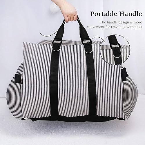 Miniatura 7 de Rucener Asiento de coche para perro, asiento de automóvil para perros pequeños, medianos y grandes, asiento elevador para perros seguros y cómodos,