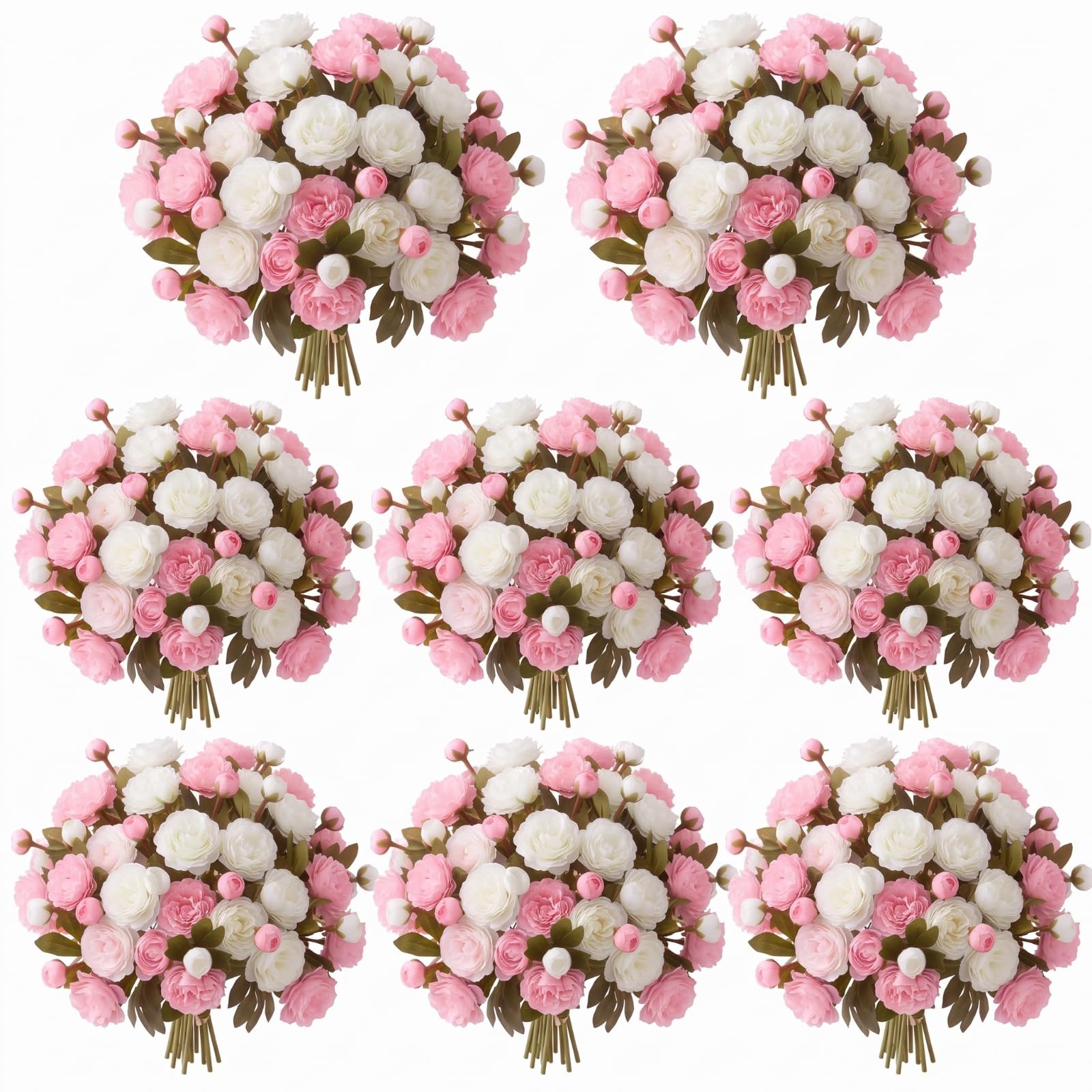 Photo 1 of Geosar 20 Pcs Peony Artificial Flowers