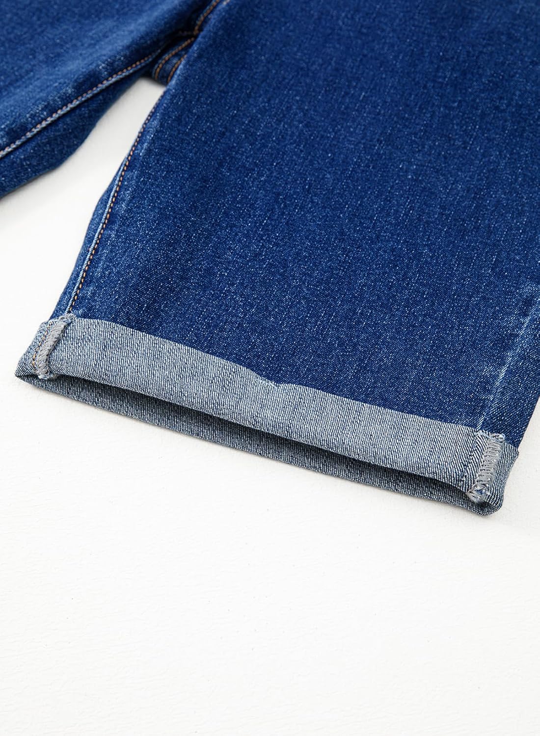 Sidefeel Women's Jean Shorts High Waisted Stretchy Bermuda Folded Hem Denim Summer Shorts - Image 8