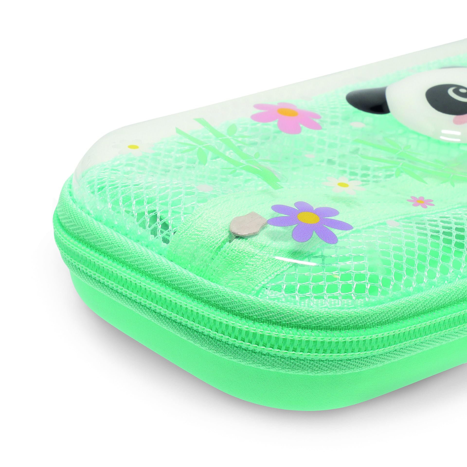 Astuccio Kawaii Wonderwow A Forma Di Gattino – 2 Scomparti Con Scomparto In Rete, Portapenne Per Scuola E Ufficio, 23x11x5 Cm - 4