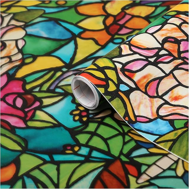 d-c-fix 346-0647 self-Adhesive Window Film Tulia 17.7'' x 78.7"